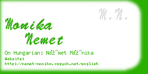 monika nemet business card